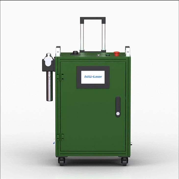 Mașină ieftină de curățare cu laser Mopa 200w cu laser pentru bagaje pentru îndepărtarea ruginii și a vopselei