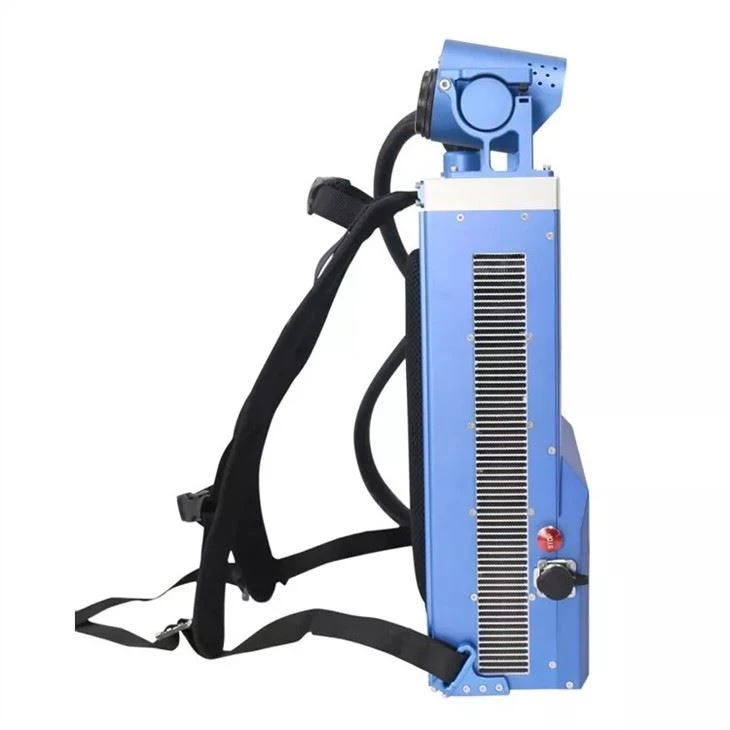 100W Backpack Type Pulsed Laser Cleaning Machine For Rust Removal.